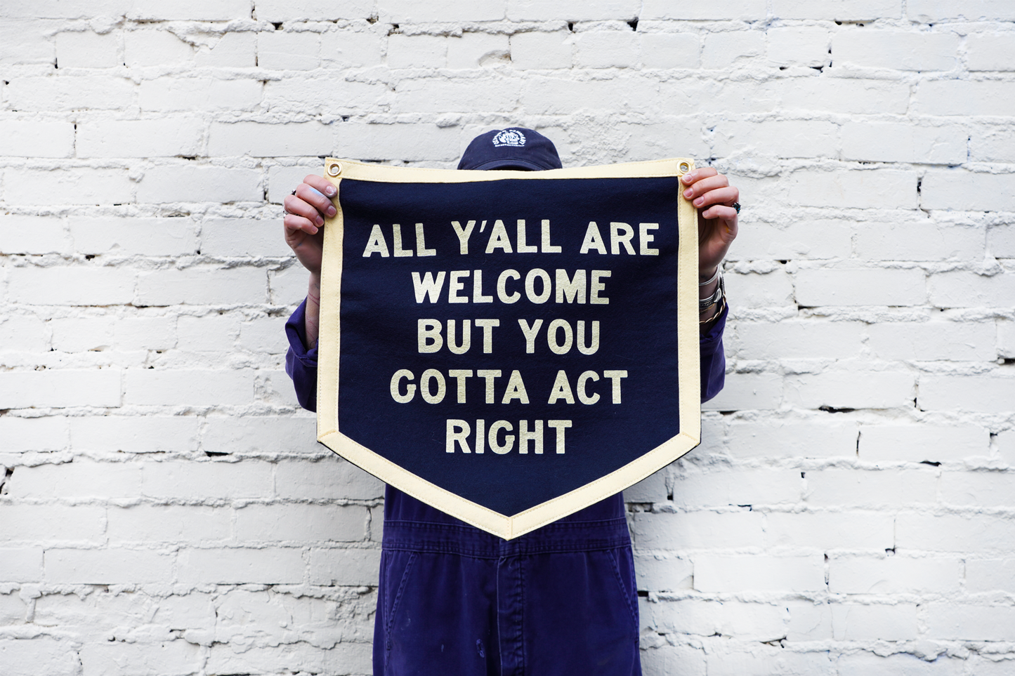 All Y'all Are Welcome Camp Flag • Tate Farms x Oxford Pennant