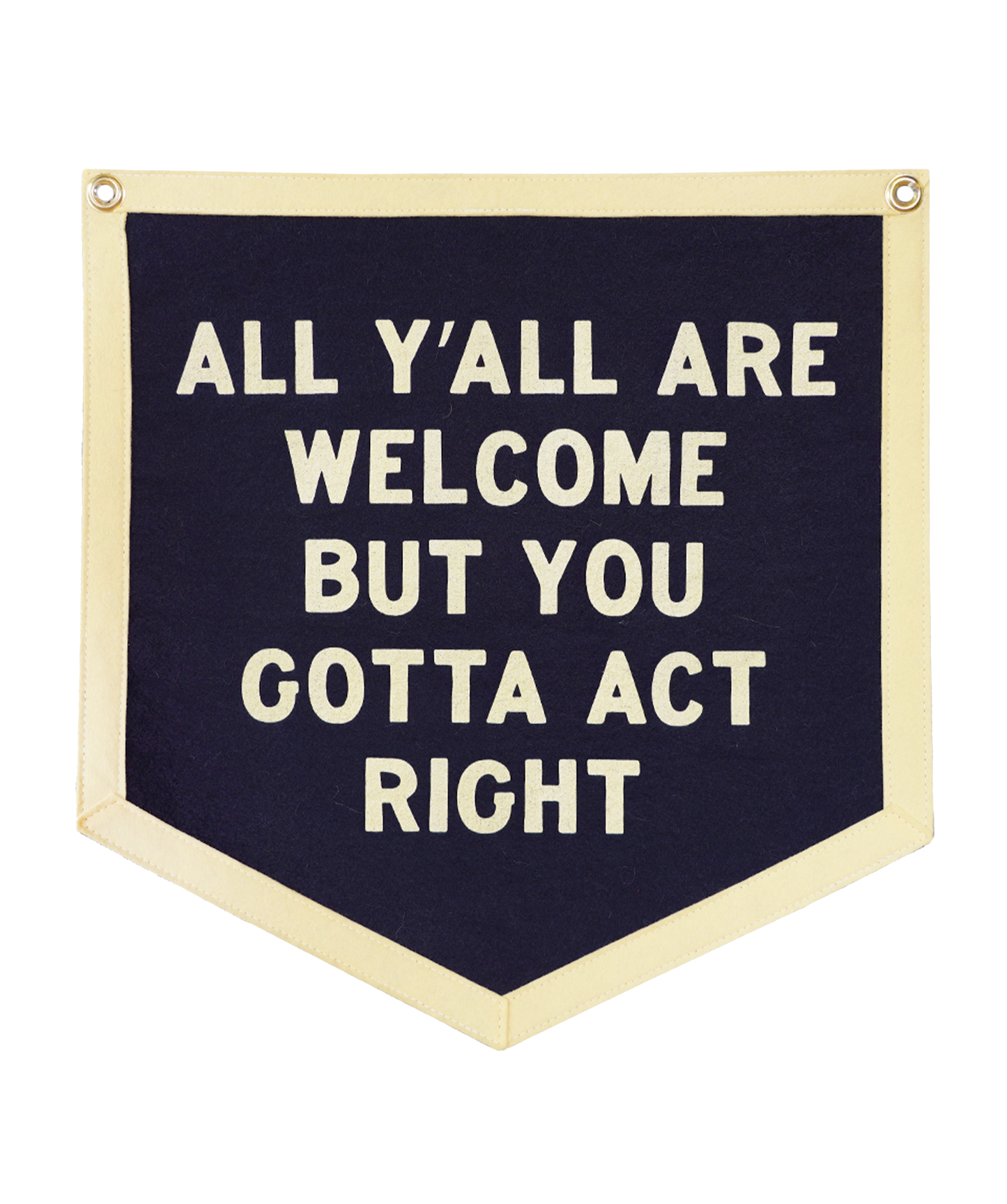 All Y'all Are Welcome Camp Flag • Tate Farms x Oxford Pennant