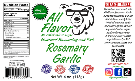 All Flavor Rosemary Garlic