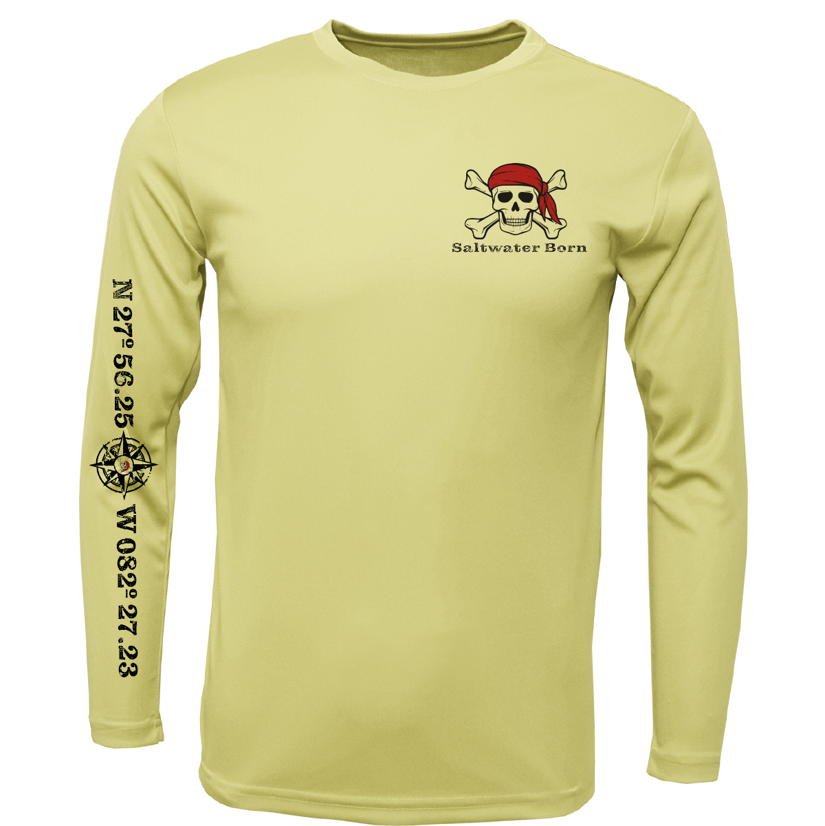 Saltwater Born "All for Rum and Rum for All" Long Sleeve UPF 50+ Dry-Fit Shirt