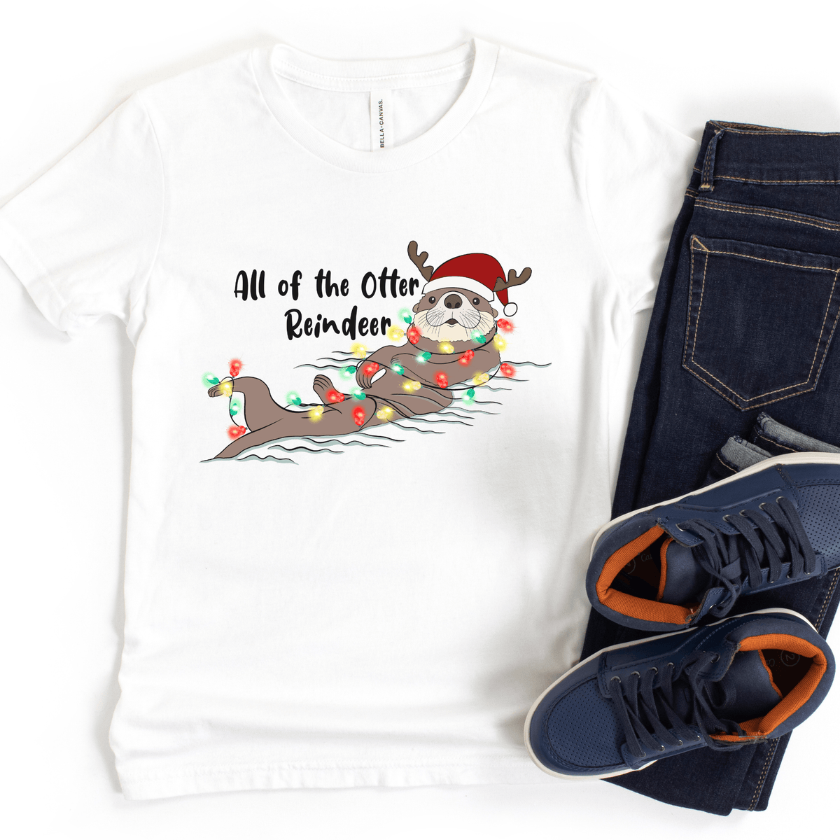 All of the Otter Reindeer Kids T-Shirt