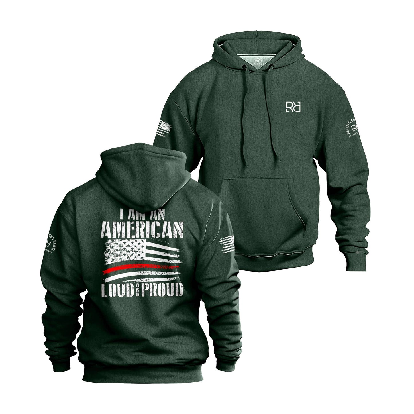 I Am an American - Loud and Proud | Men's Hoodie
