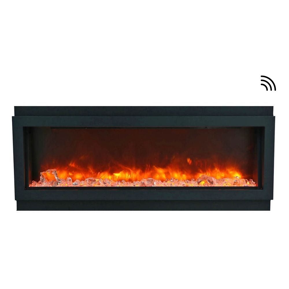Amantii Panorama DEEP 72-Inch Built-in Indoor/Outdoor Smart Electric Fireplace (BI-72-DEEP)