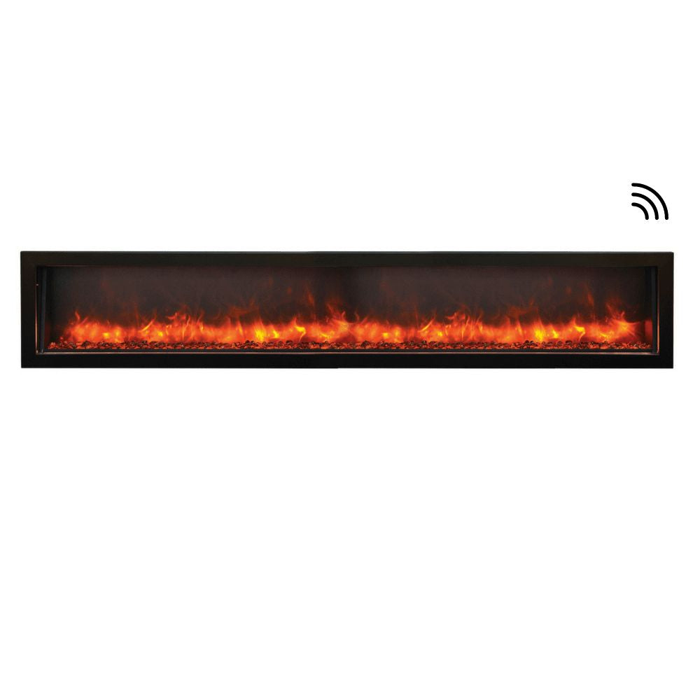Amantii Panorama DEEP 88-Inch Built-in Indoor/Outdoor Smart Electric Fireplace (BI-88-DEEP)