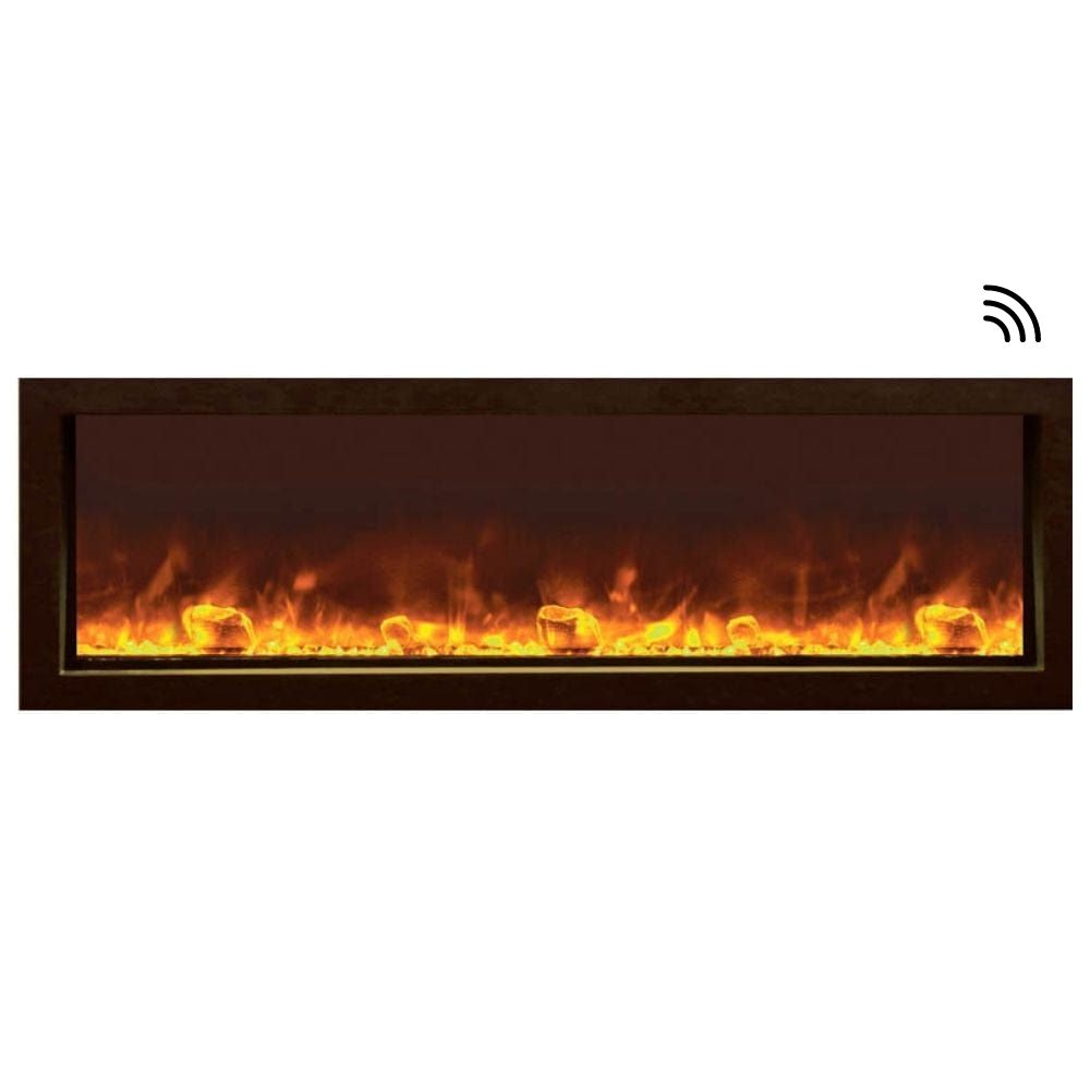 Amantii Panorama SLIM 40-Inch Built-in Indoor/Outdoor Smart Electric Fireplace (BI-40-SLIM)