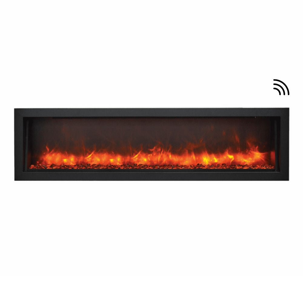 Amantii Panorama SLIM 60-Inch Built-in Indoor/Outdoor Smart Electric Fireplace (BI-60-SLIM)