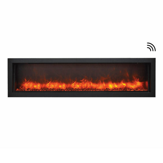 Amantii Panorama SLIM 60-Inch Built-in Indoor/Outdoor Smart Electric Fireplace (BI-60-SLIM)