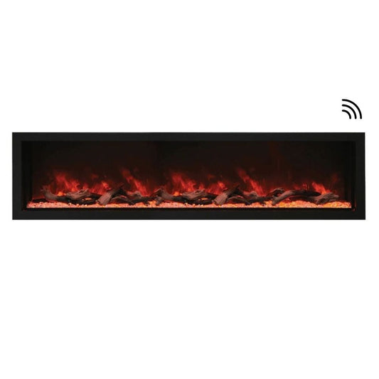 Amantii Panorama SLIM 88-Inch Built-in Indoor /Outdoor Smart Electric Fireplace (BI-88-SLIM)