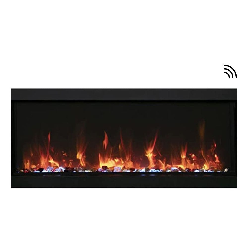 Amantii Panorama XT 40-Inch Indoor /Outdoor Smart Electric Fireplace (BI-40-DEEP-XT)