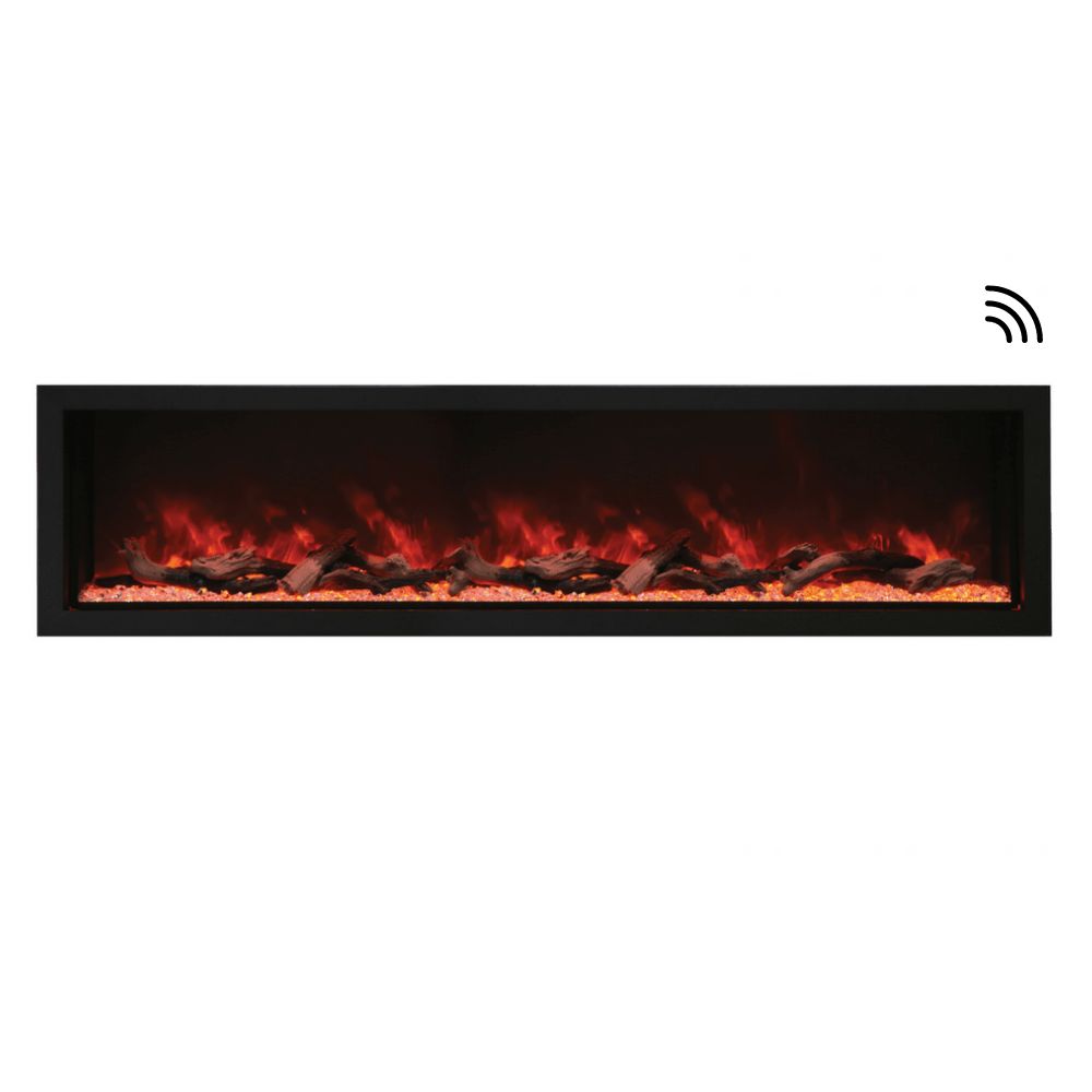 Amantii Panorama XT 88-Inch Indoor/Outdoor Smart Electric Fireplace (BI-88-DEEP-XT)