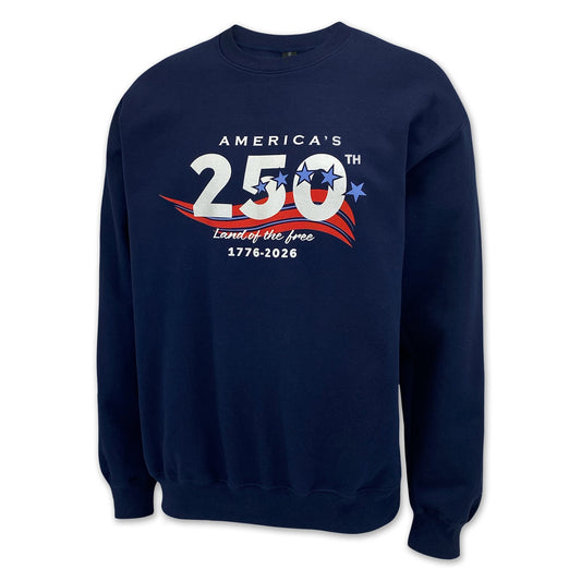 America's 250th Stars Land of The Free Crewneck (Navy)