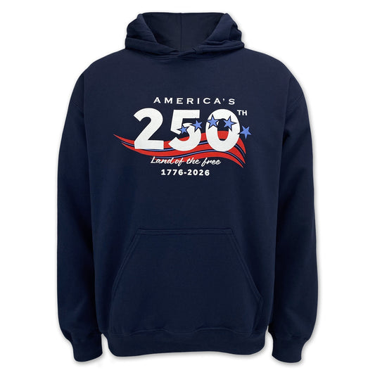 America's 250th Stars Land of The Free Hood (Navy)