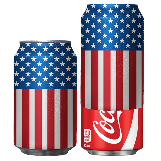 American Flag Beersy Silicone Sleeve Hide-a-Beer Can Cooler