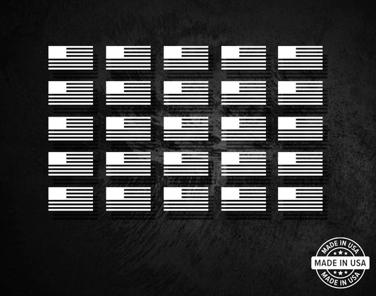 Mini Solid American Flag Decals - 25 Pack