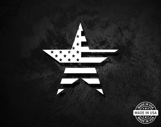 American Flag Star Decal