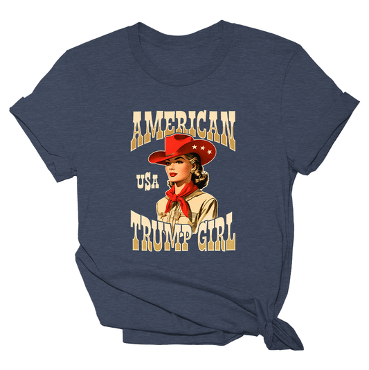 American Trump Girl - Western Tee - 2519