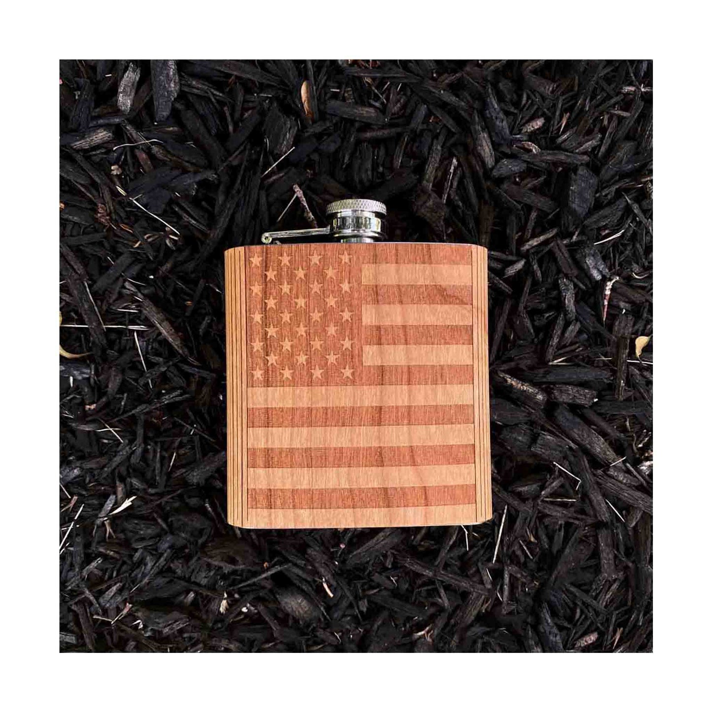 American Flag Flask