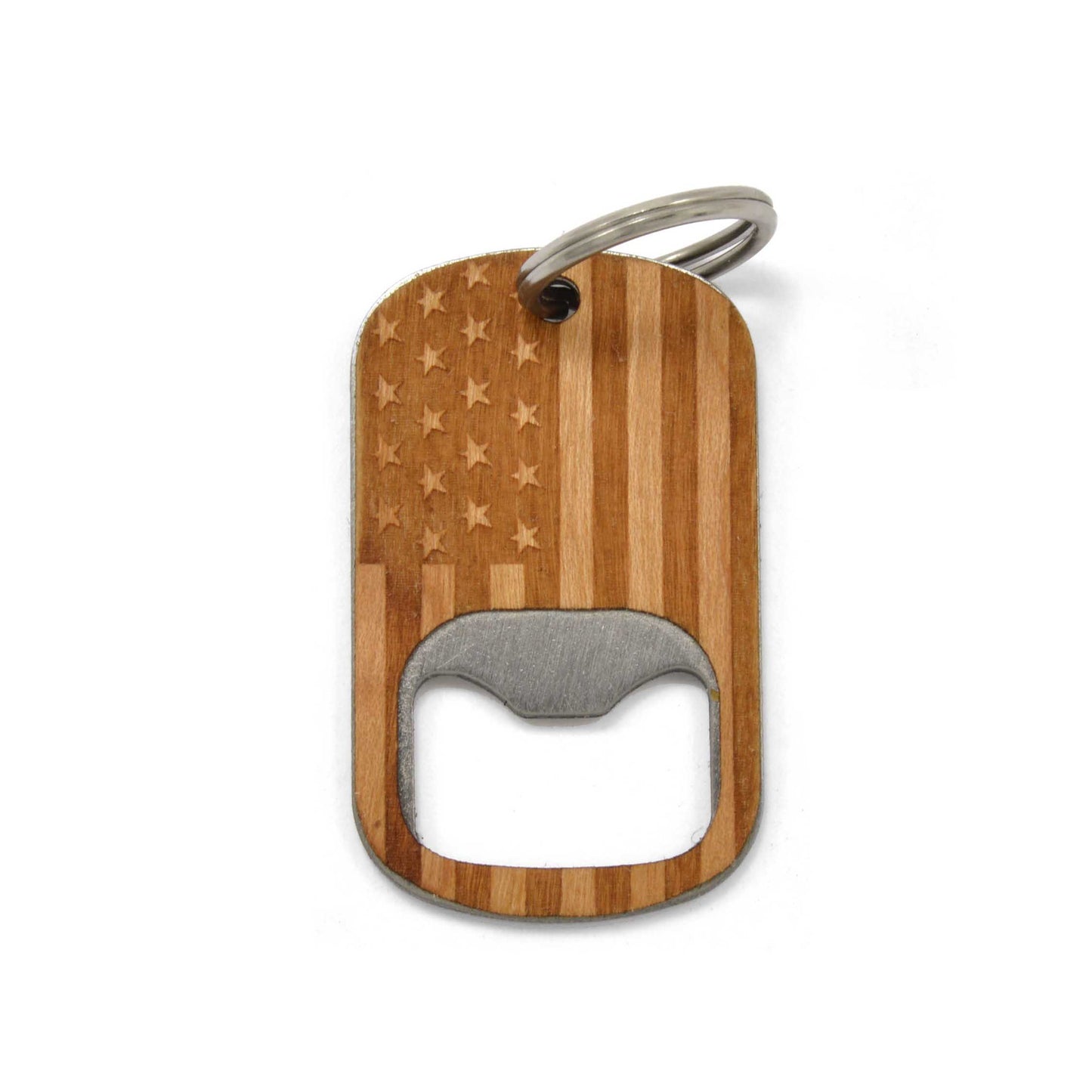 American Flag Bottle Opener Keychain