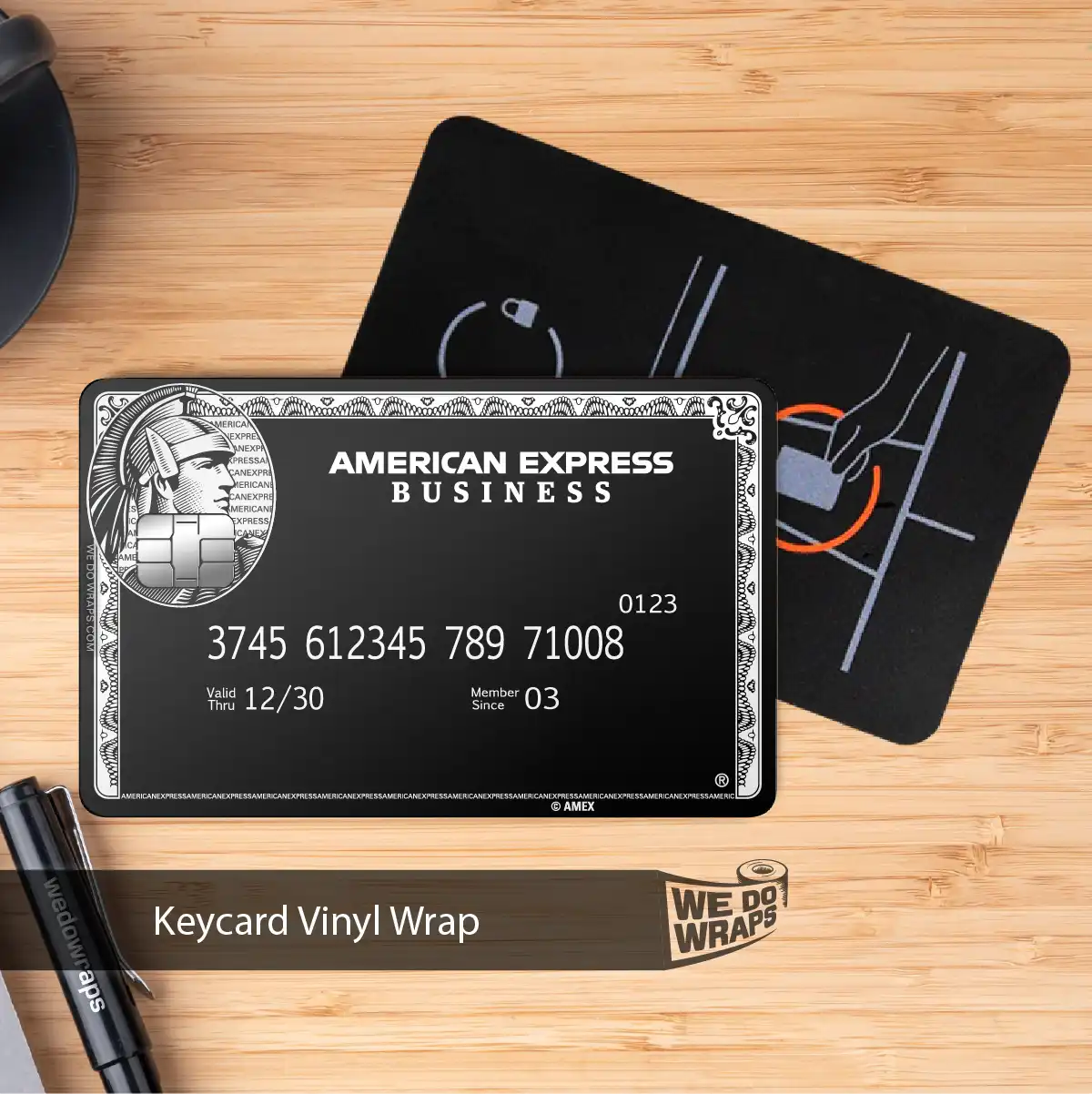 AMEX Black Card Business Classic | NFC Key Card Wrap
