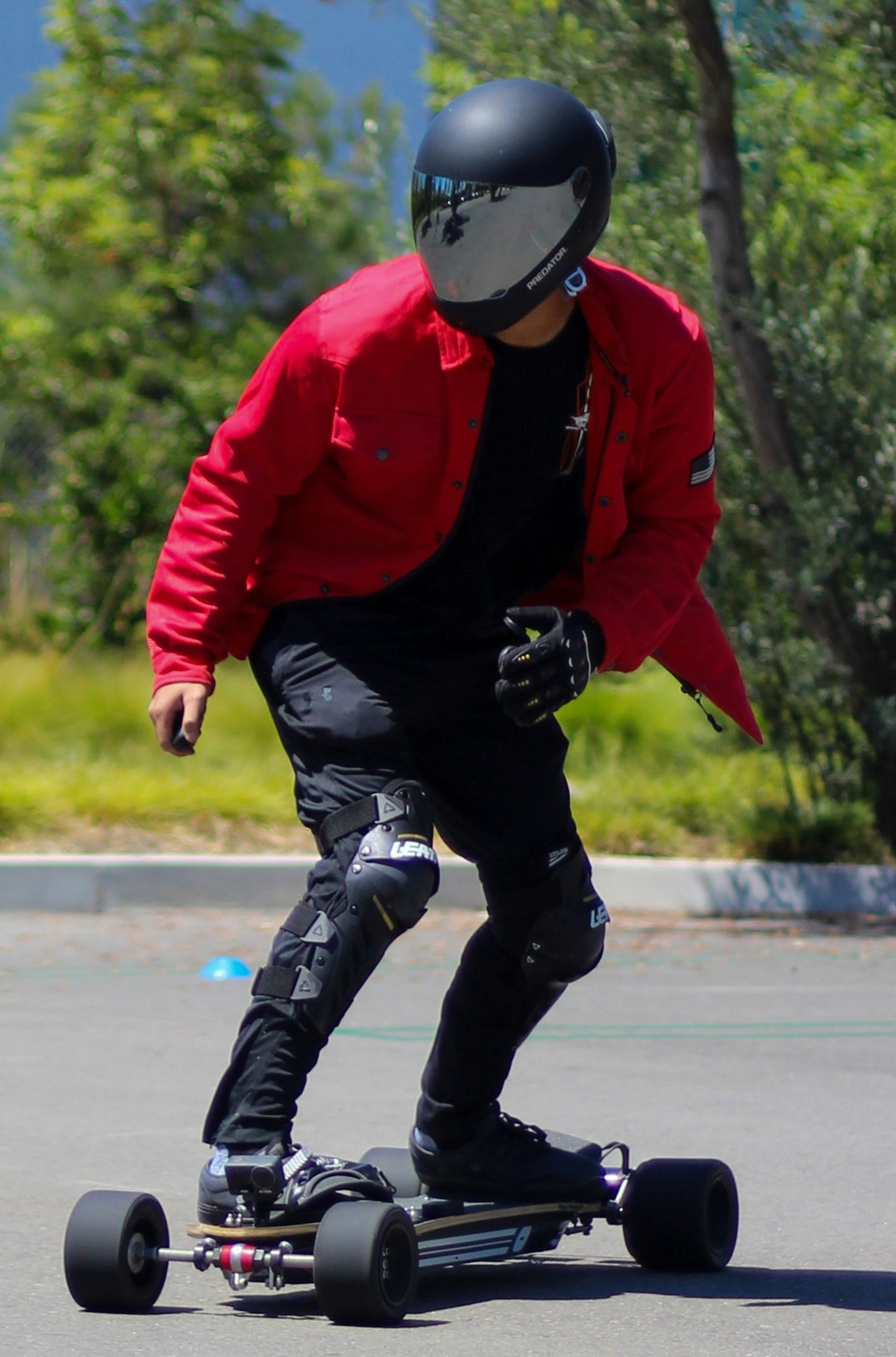 Protective Summer Mesh Shirt - Red Solid
