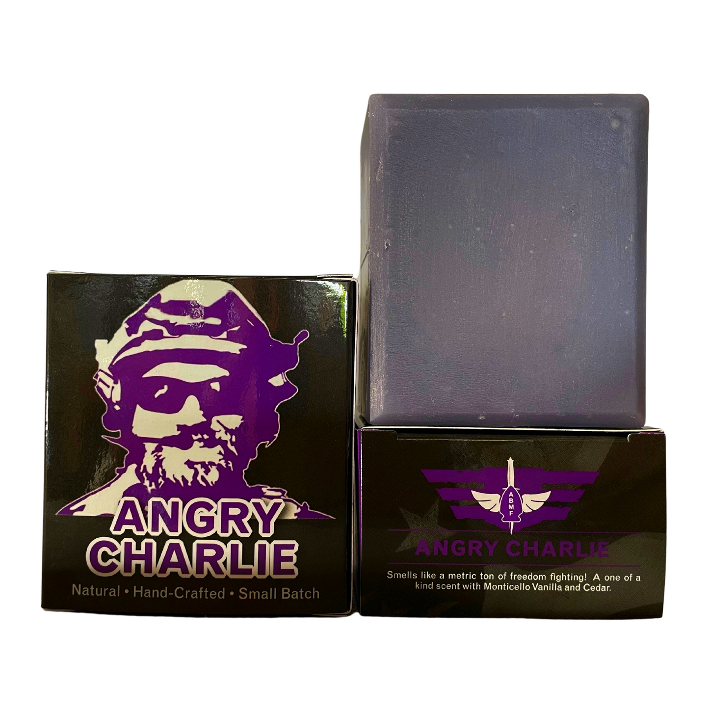 Angry Charlie Natural Soap - Vanilla Cedarwood Cologne