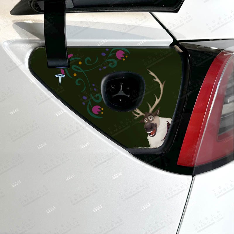 Frozen Sven Tesla Charge Port Wrap | Model Y
