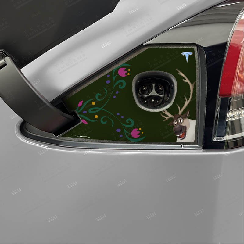 Frozen Sven Tesla Charge Port Wrap | Model X
