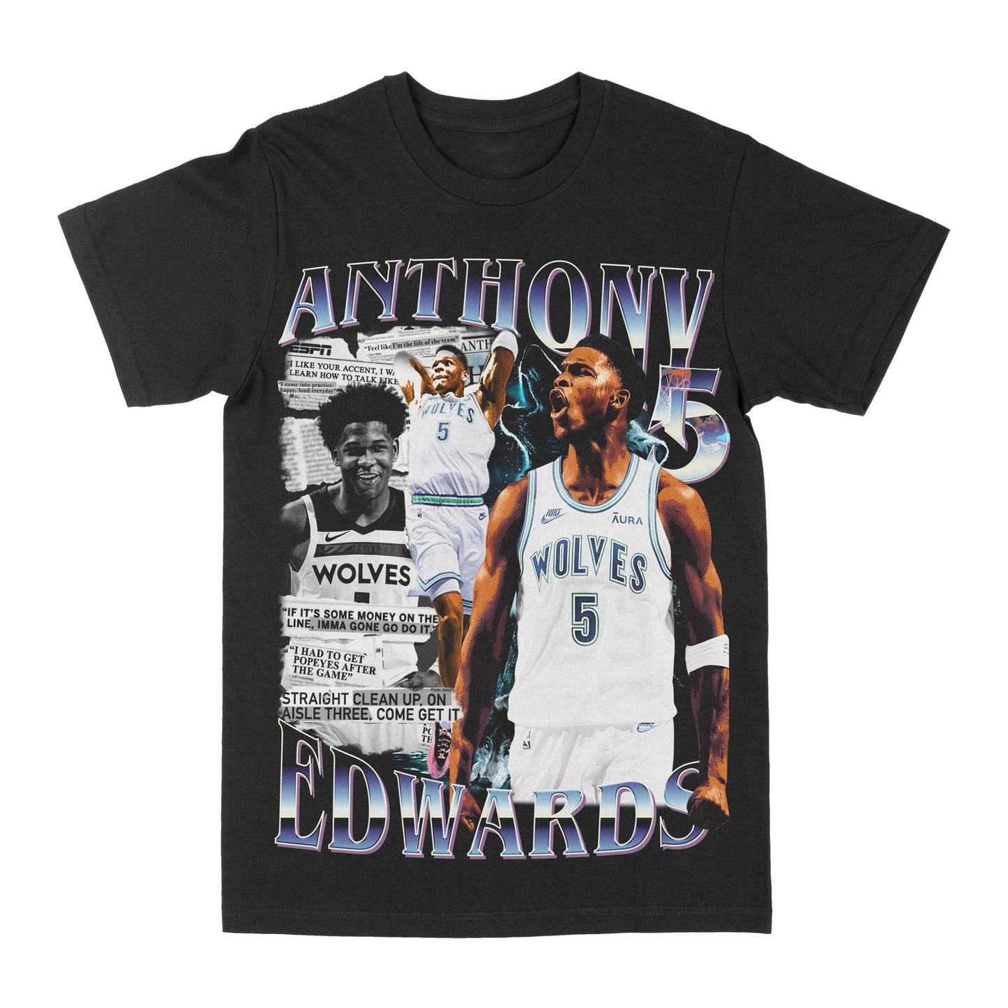 Anthony Edwards "Newspaper" Graphic Tee