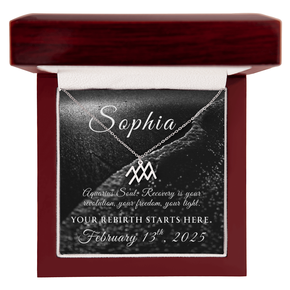 Custom Zodiac Recovery Necklace | Inspiring Sobriety