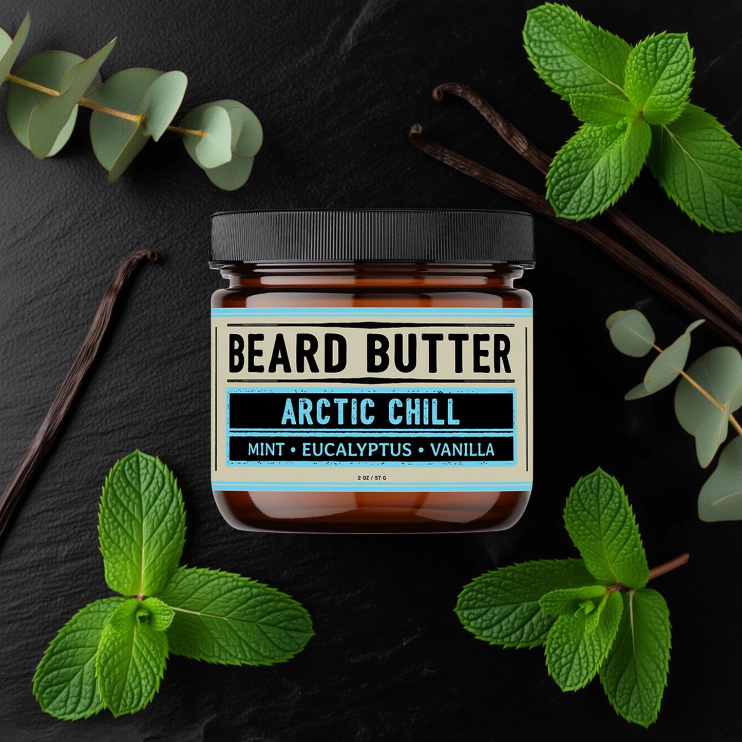 Arctic Chill Beard Butter - Mint, Eucalyptus, Vanilla