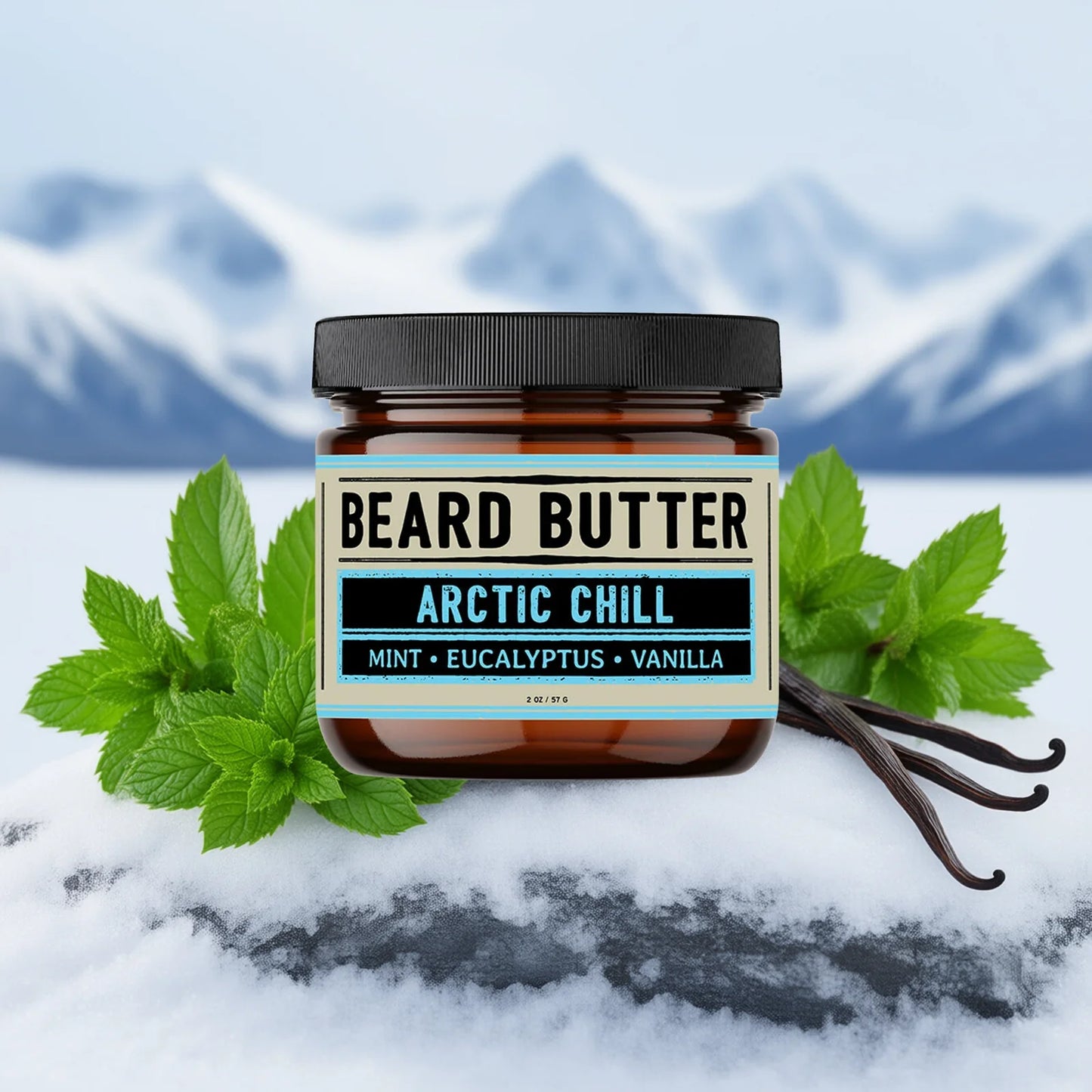 Arctic Chill Beard Butter - Mint, Eucalyptus, Vanilla
