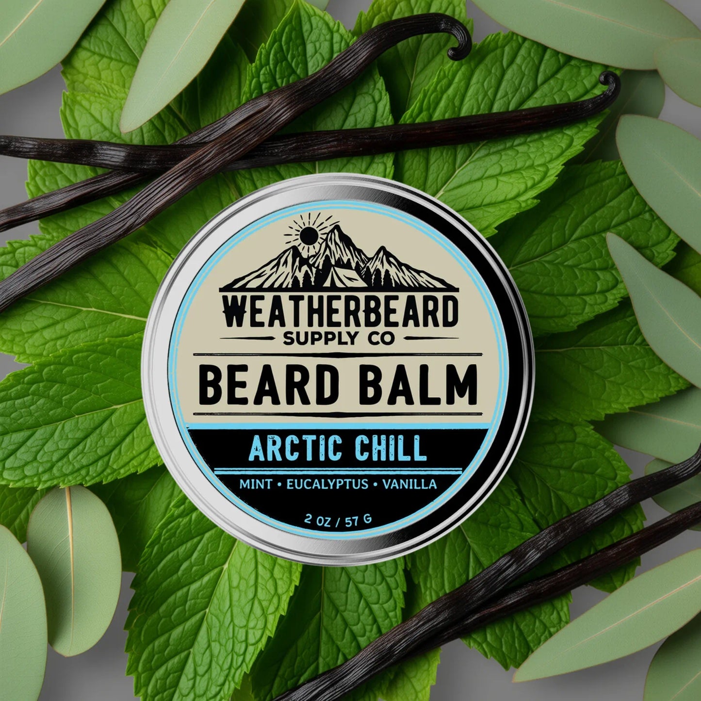 Arctic Chill Beard Balm - Mint, Eucalyptus, Vanilla