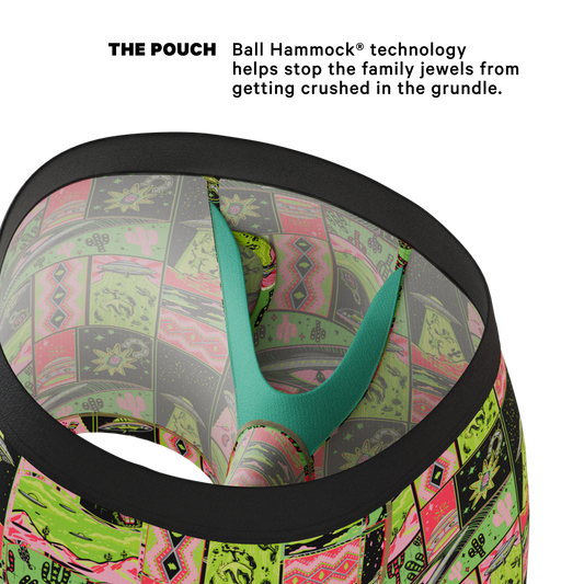 The Area 51 | Retro-Futuristic Alien Ball Hammock® Pouch Underwear With Fly