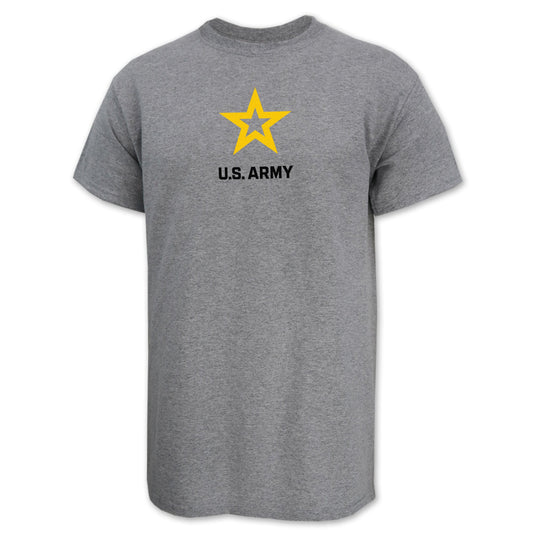 Army Star USA Made T-Shirt (Grey)