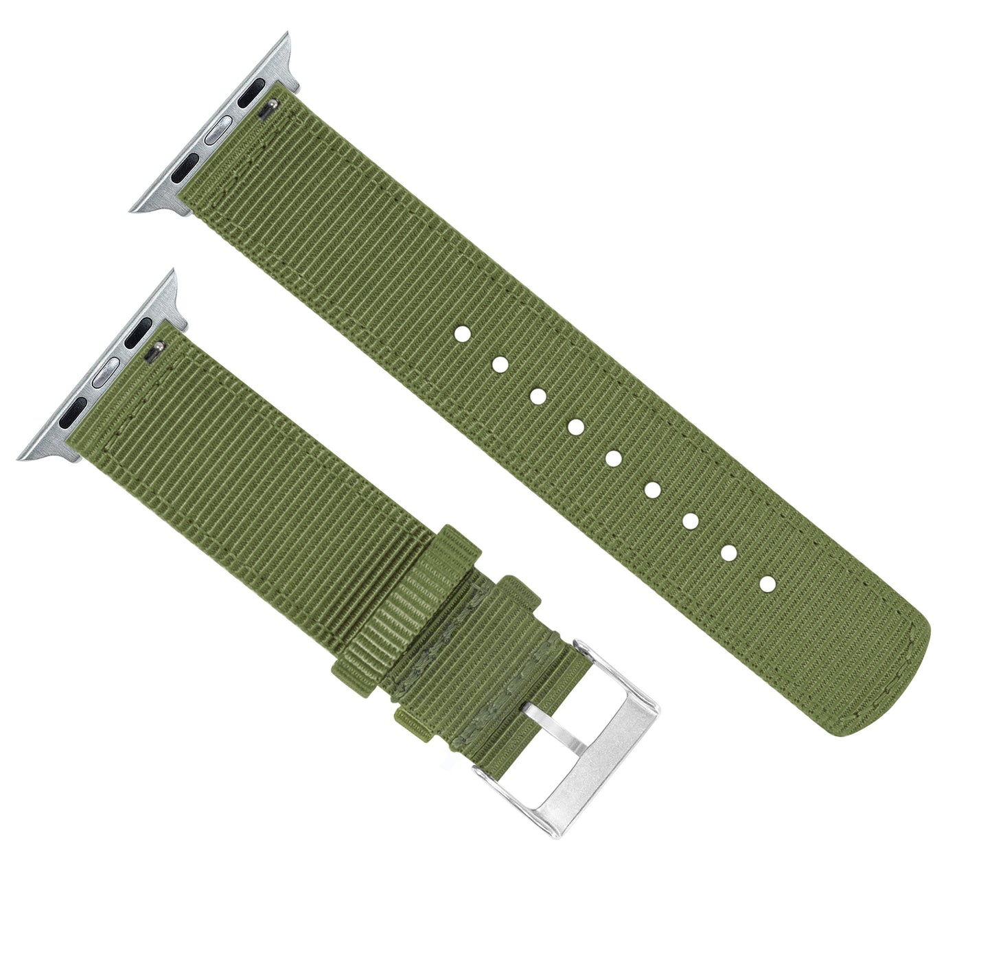 Apple Watch Two Piece NATO® style Army Green Watch Band