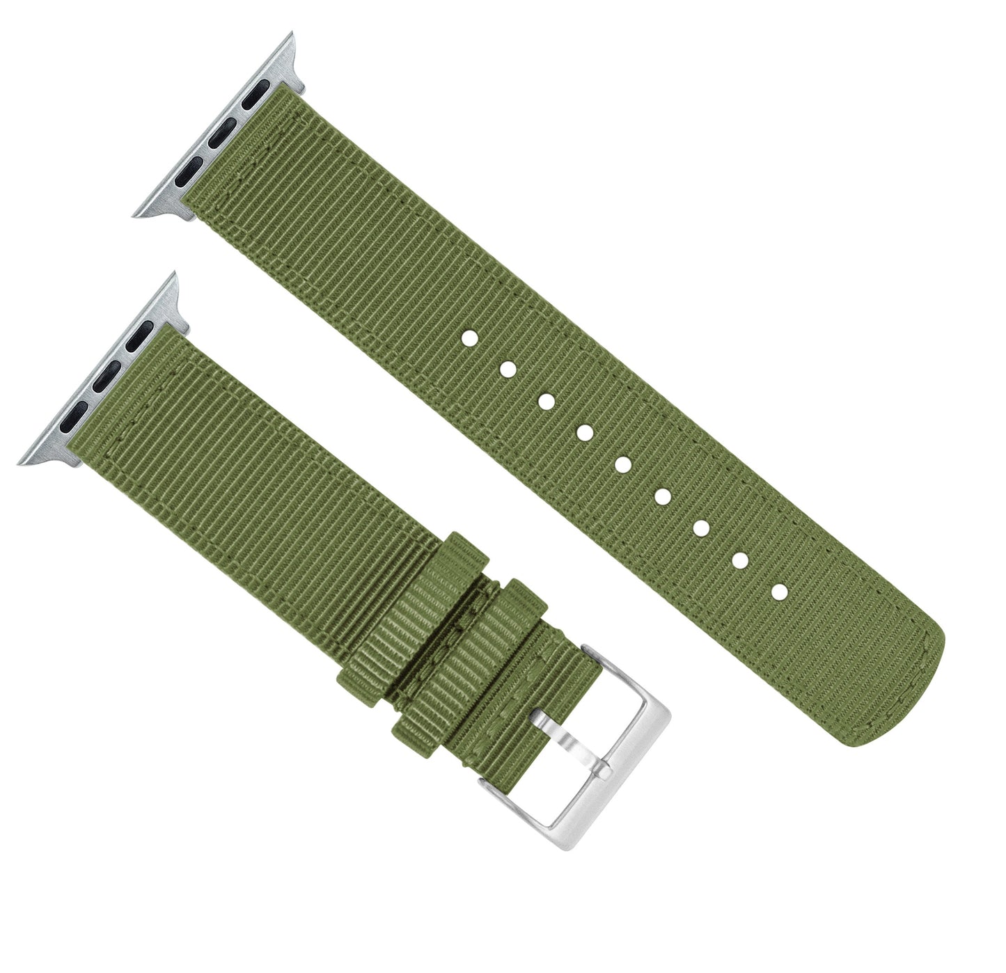Apple Watch Two Piece NATO® style Army Green Watch Band