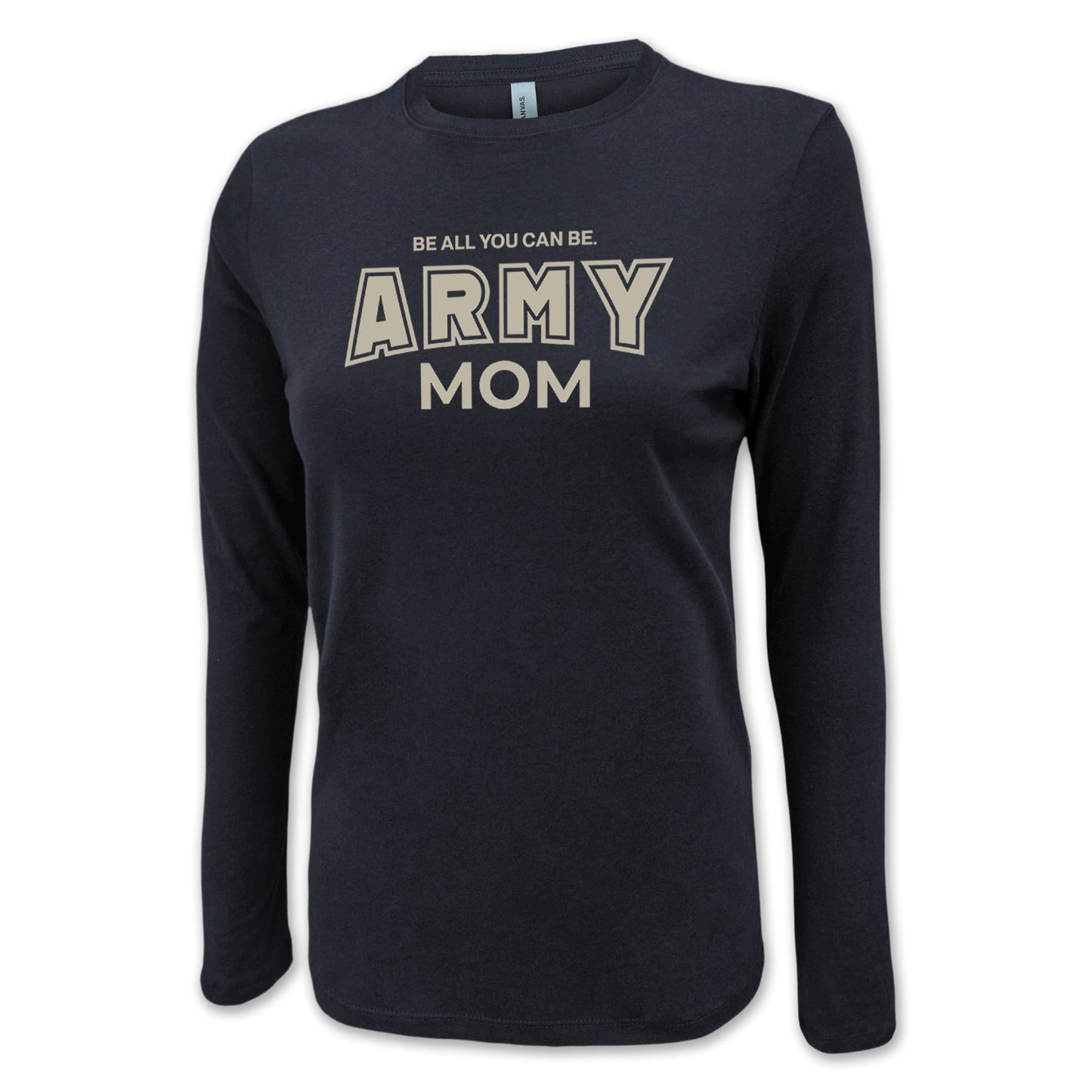 Army Mom Women's Long Sleeve T-Shirt (Black)
