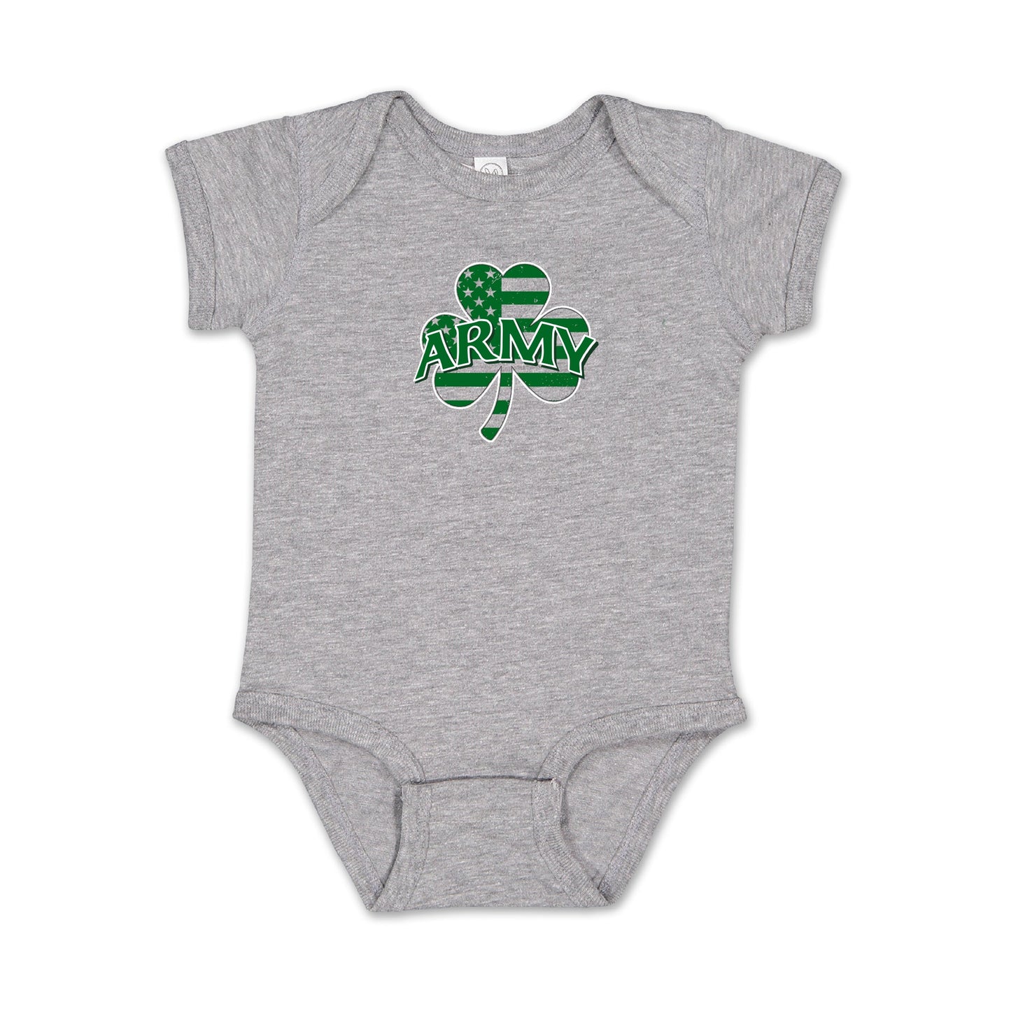 Army Shamrock Infant Romper