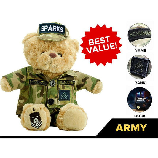 Army Teddy Bear Personalized Bundle