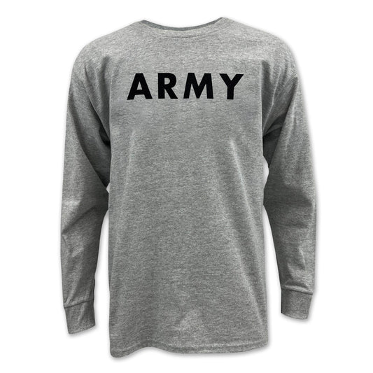 Army Youth Logo Core Long Sleeve T-Shirt (Grey)