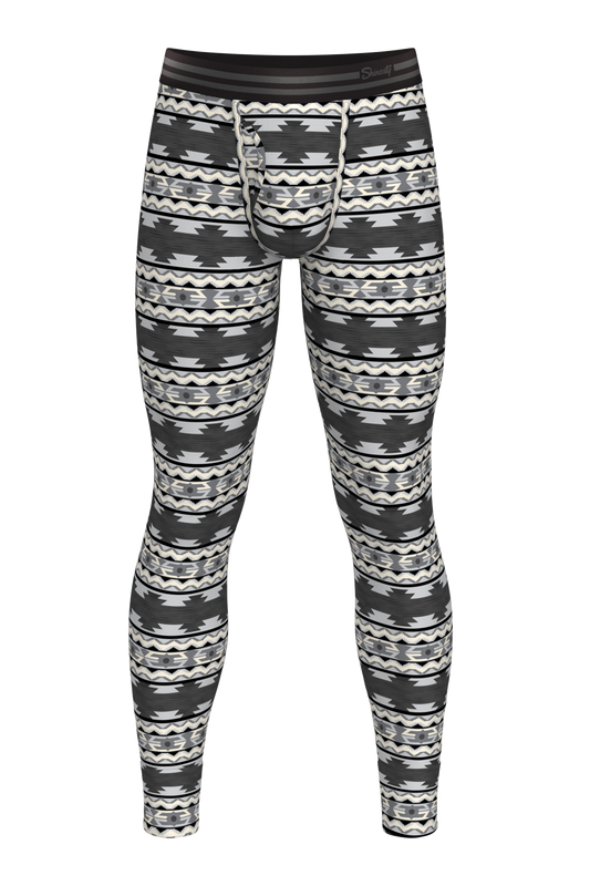 The Arroyo Grande | Grey and Black Aztec Ball Hammock® Long Johns