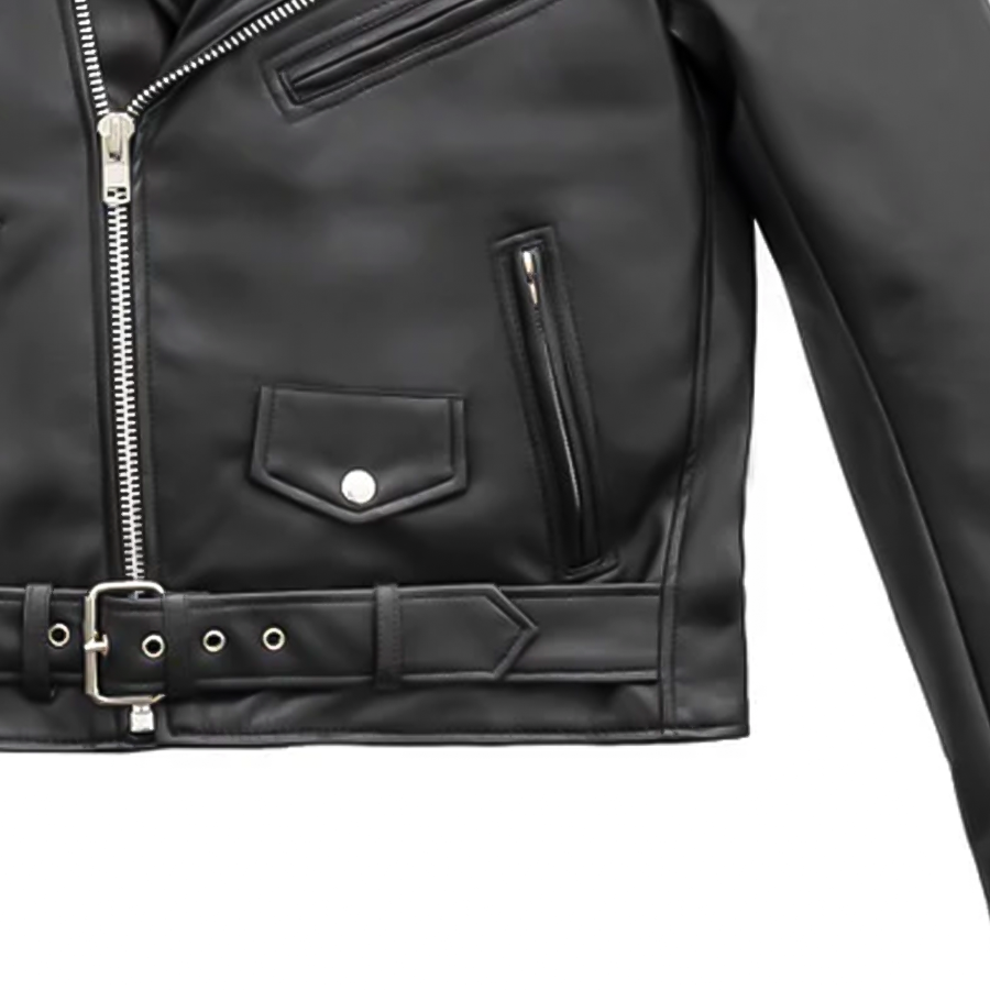 Cassandra - Women's Vegan Leather Motorcycle Jacket