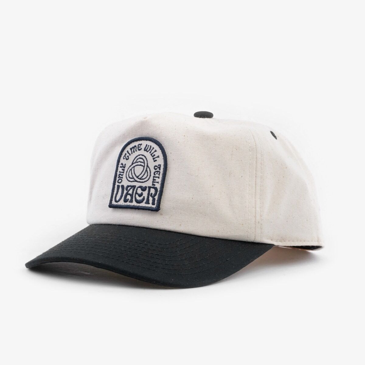 Vaer Snapback Hat - Only Time Will Tell - Cream