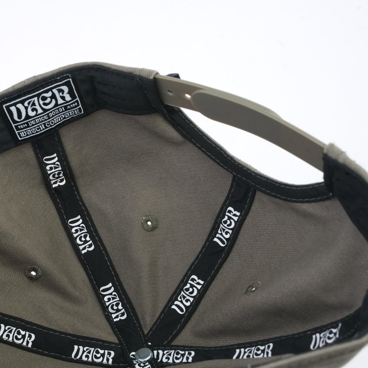 Vaer Snapback Hat - Only Time Will Tell - Olive