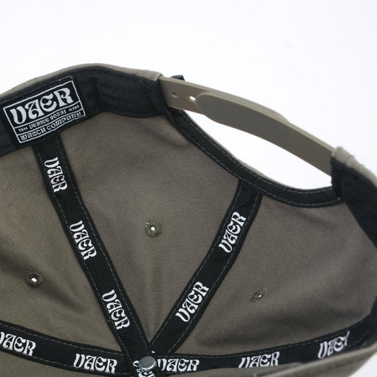 Vaer Snapback Hat - Only Time Will Tell - Olive