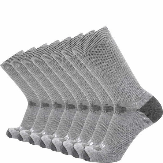 8 Pairs Ash - Casual Crew Midweight Merino Wool Sock