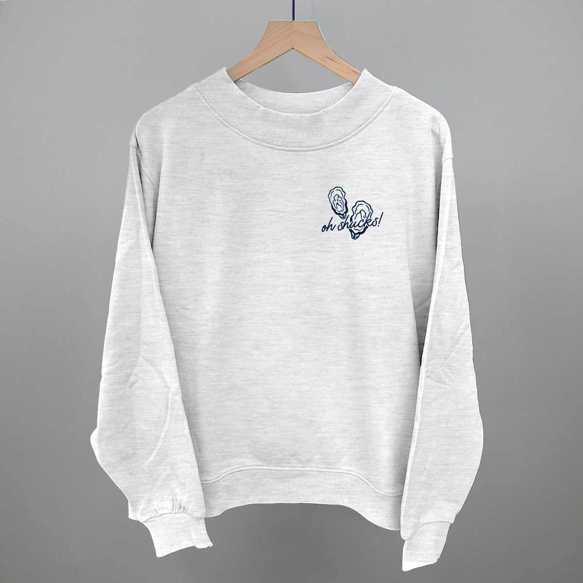 Oh Shucks Oysters (Navy Blue) (Left Chest)