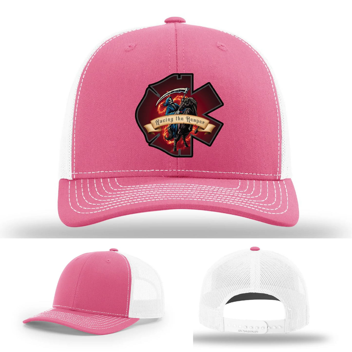 Fire and EMS Reaper Leather Patch Hat