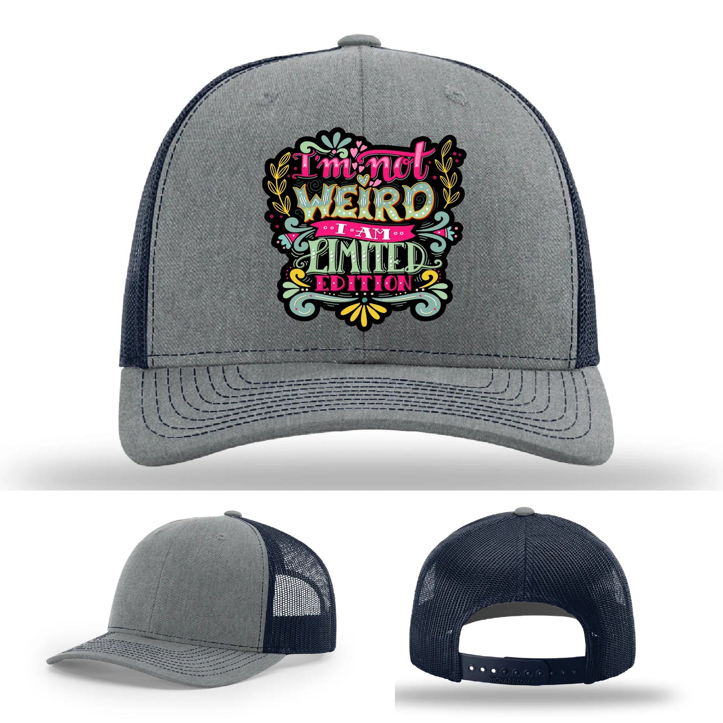 I’m Not Weird Leather Patch Hat