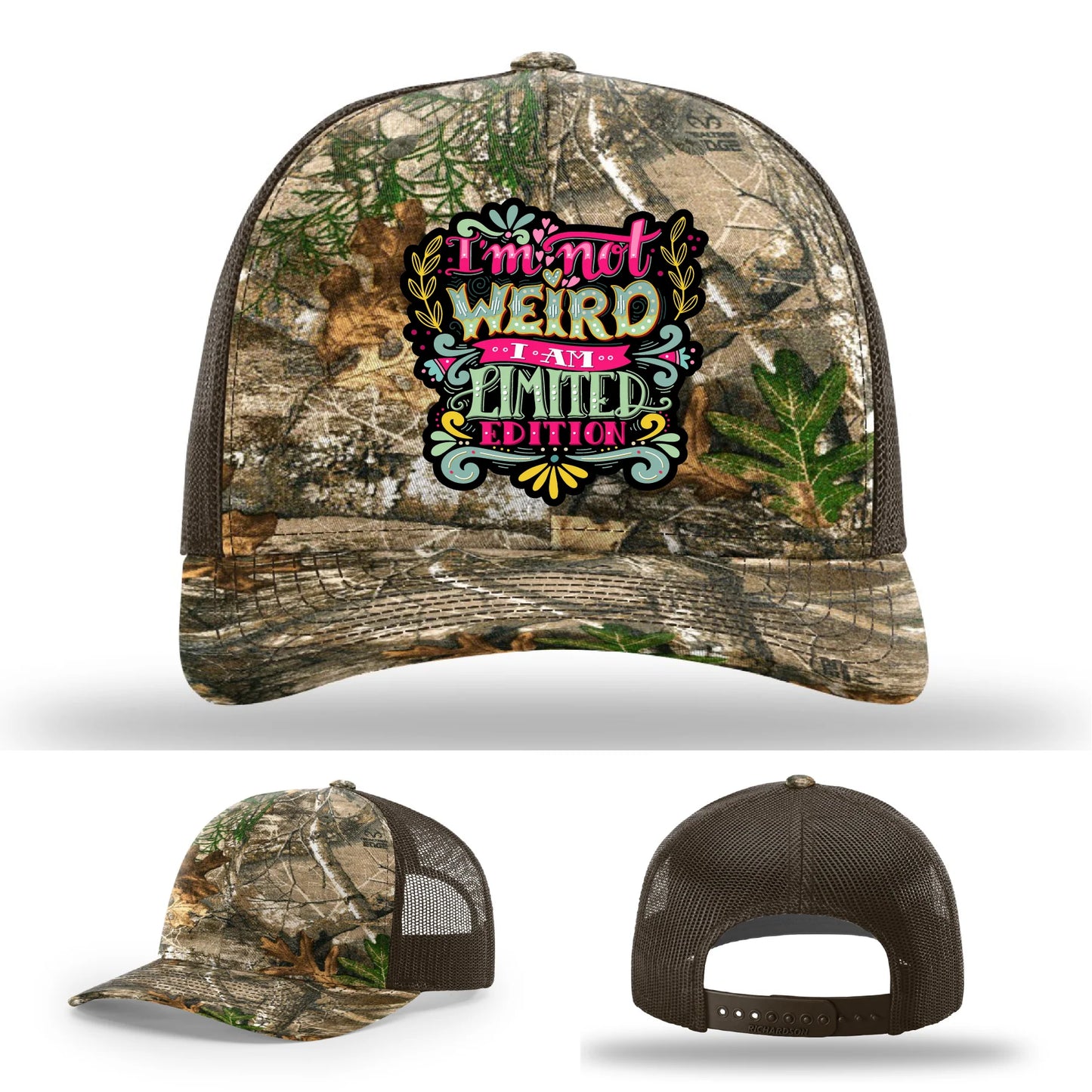 I’m Not Weird Leather Patch Hat